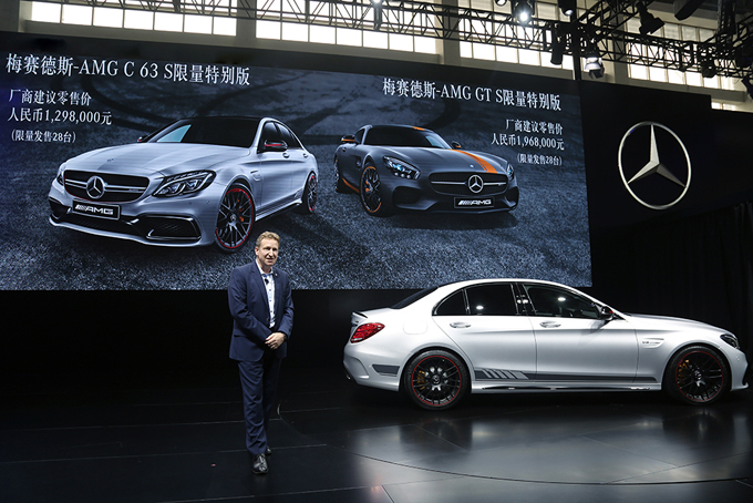 梅赛德斯-奔驰（中国）汽车销售有限公司AMG大中华区总监汤安博先生宣布梅赛德斯-AMG C 63 限量特别版和梅赛德斯-AMG GT S限量特别版上市
